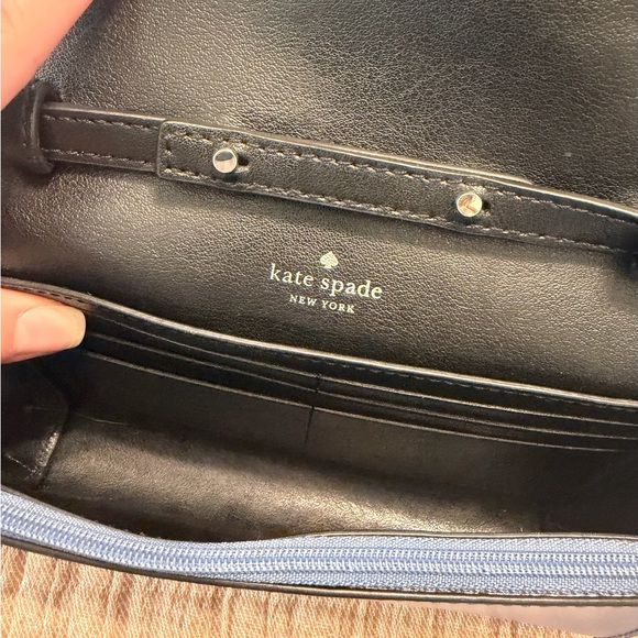 Kate Spade Navy Crossbody Bag with Scallop Detail - Picture 5 of 12